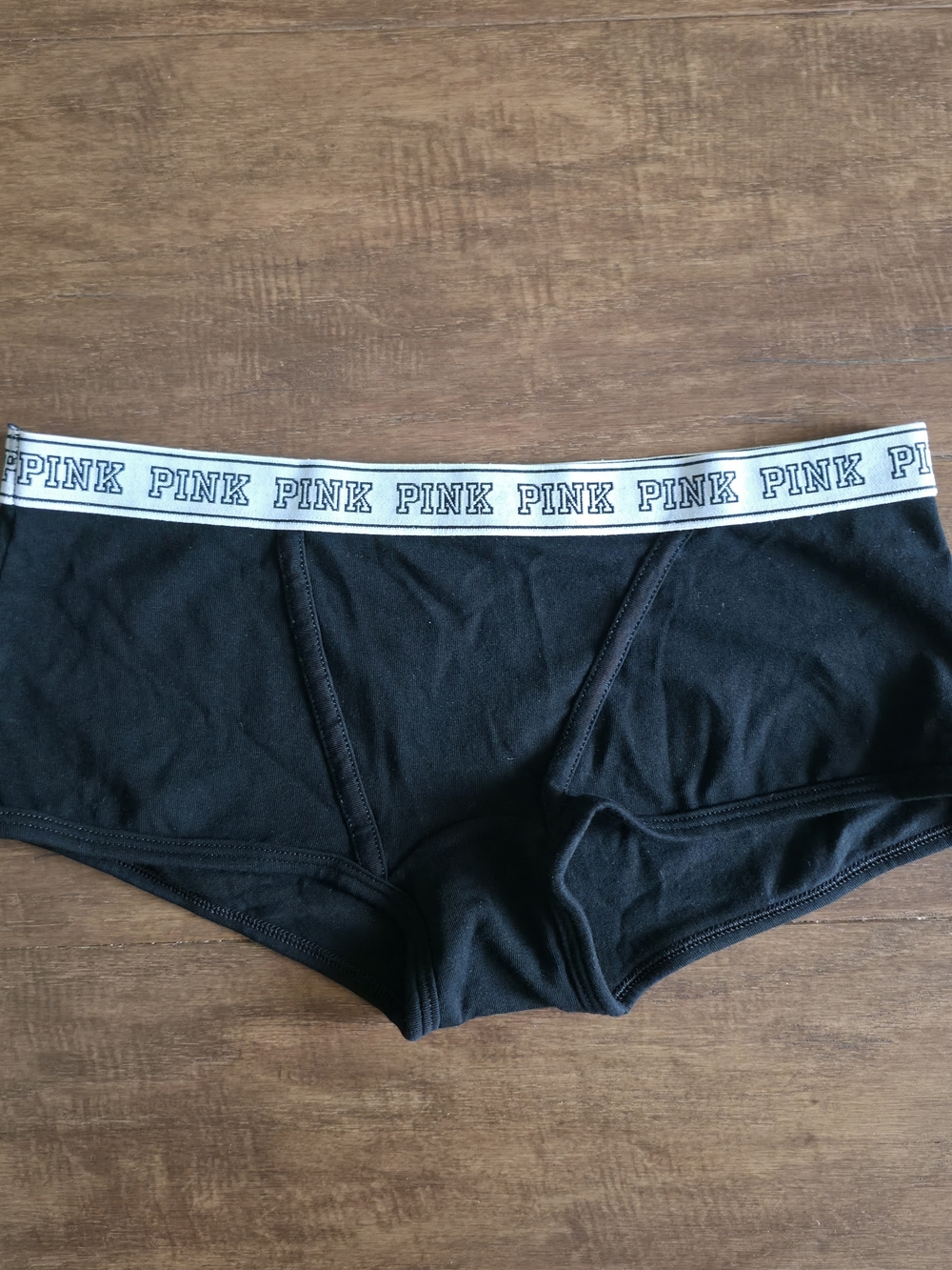 PINK Victoria's Secret Black Boyshorts